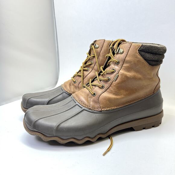 Sperry Top Sider Avenue Duck Boots Tan Brown Men's Size 12 STS12126 - Picture 1 of 16